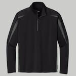 Sport Wick ® Stretch 1/4 Zip Colorblock Pullover